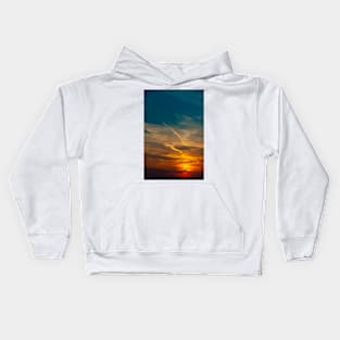 Wispy Sunset Sky Kids Hoodie